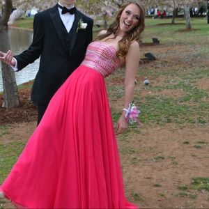 Sherri Hill Strapless Gown